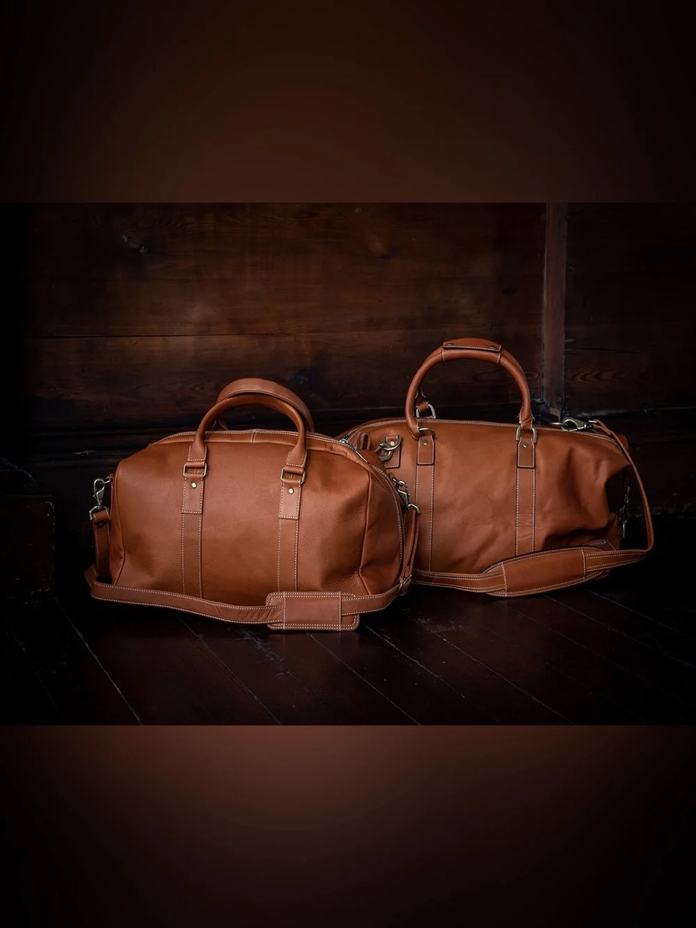 Links Kings 0311 Tan Club Duffel Bag 17”x10”x7” (Jul 026)